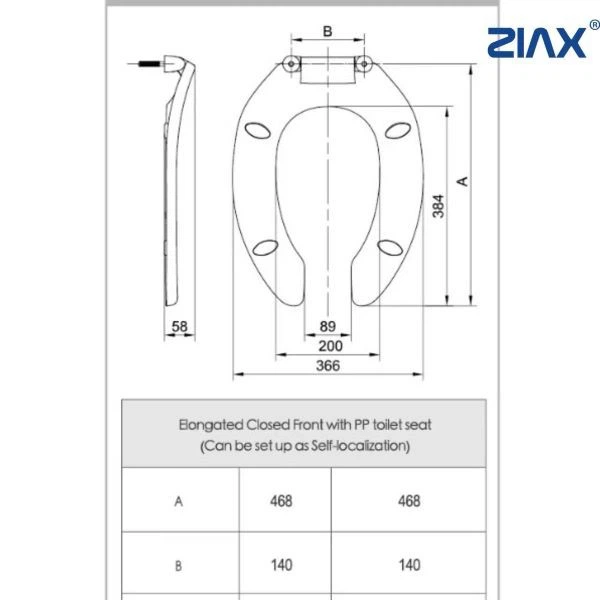 Eco-Clean Universal PP Toilet Seat factory